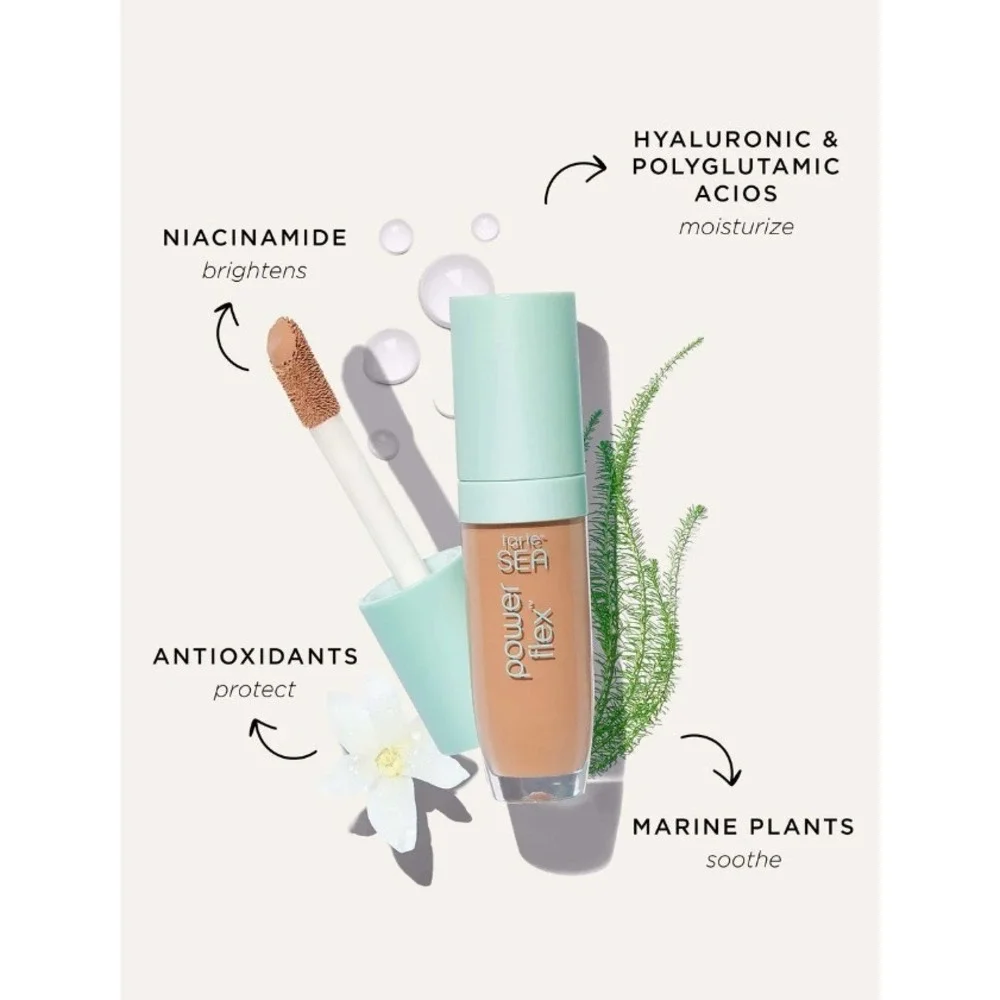 Tarte SEA Power Flex Antioxidant Concealer 48N Tan-Deep‎ Neutral NIB Skincare